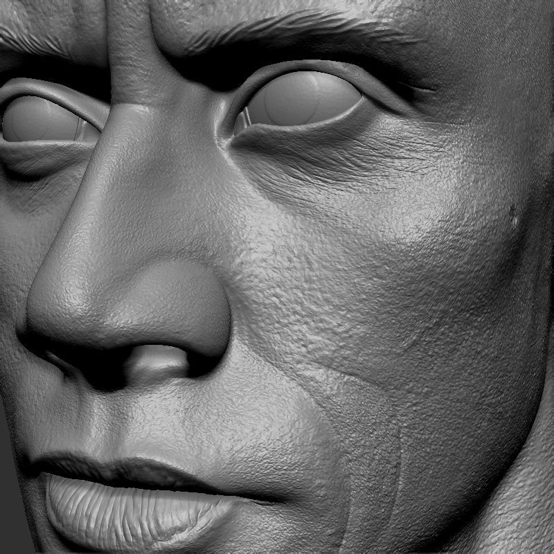 Dwayne johnson 3D print model_3