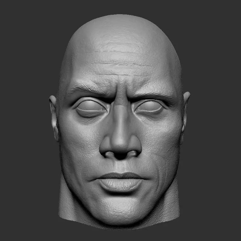 Dwayne johnson 3D print model_0