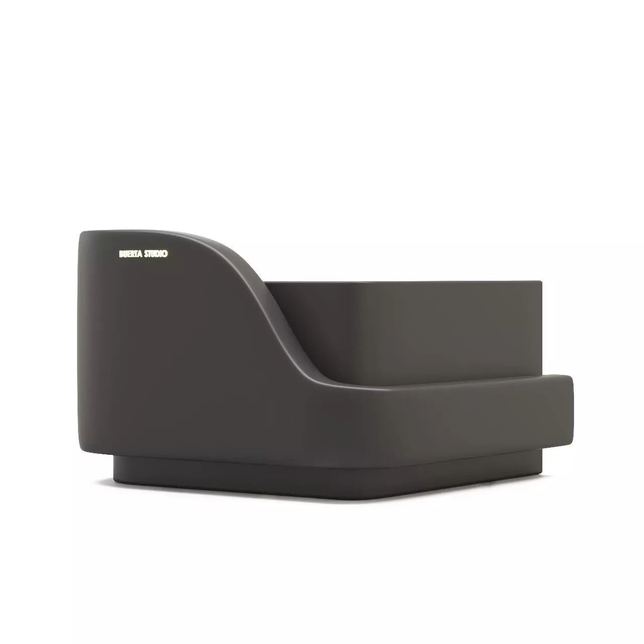 Modern Reception Desk Design By Buerta Studio 3D model_0