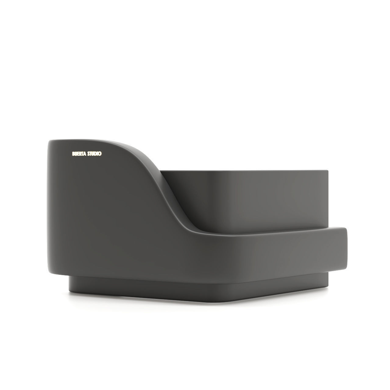 Modern Reception Desk Design By Buerta Studio 3D model_1