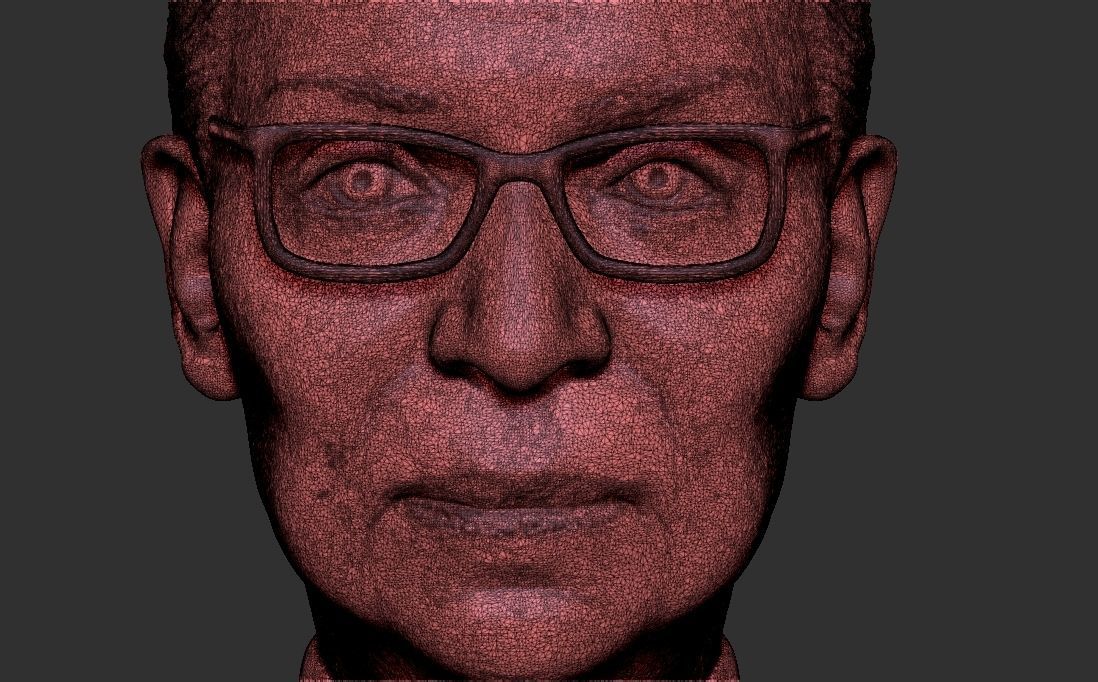 Ruth Bader Ginsburg bust 3D printing ready stl obj formats 3D print model_32