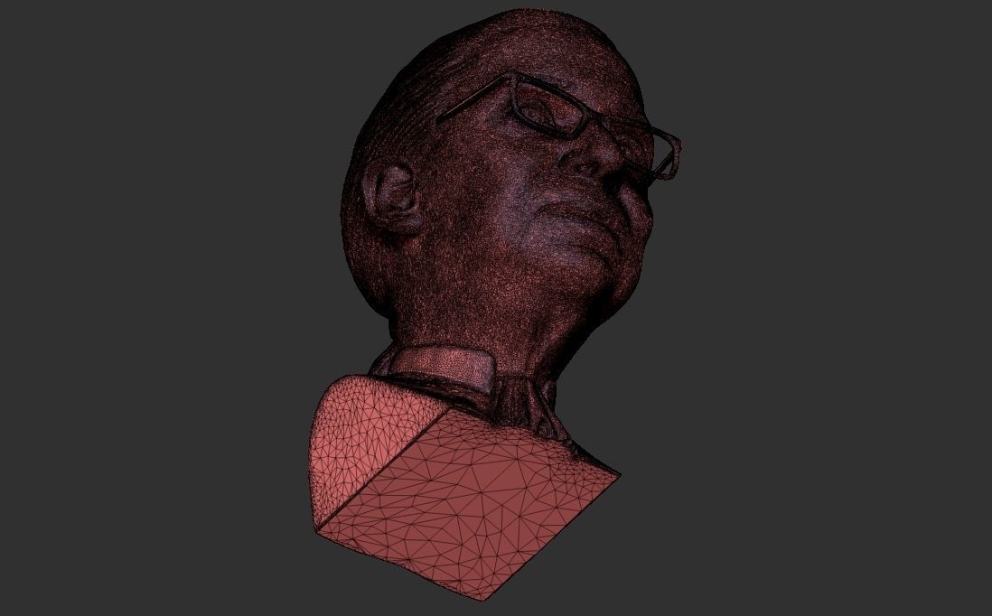 Ruth Bader Ginsburg bust 3D printing ready stl obj formats 3D print model_34