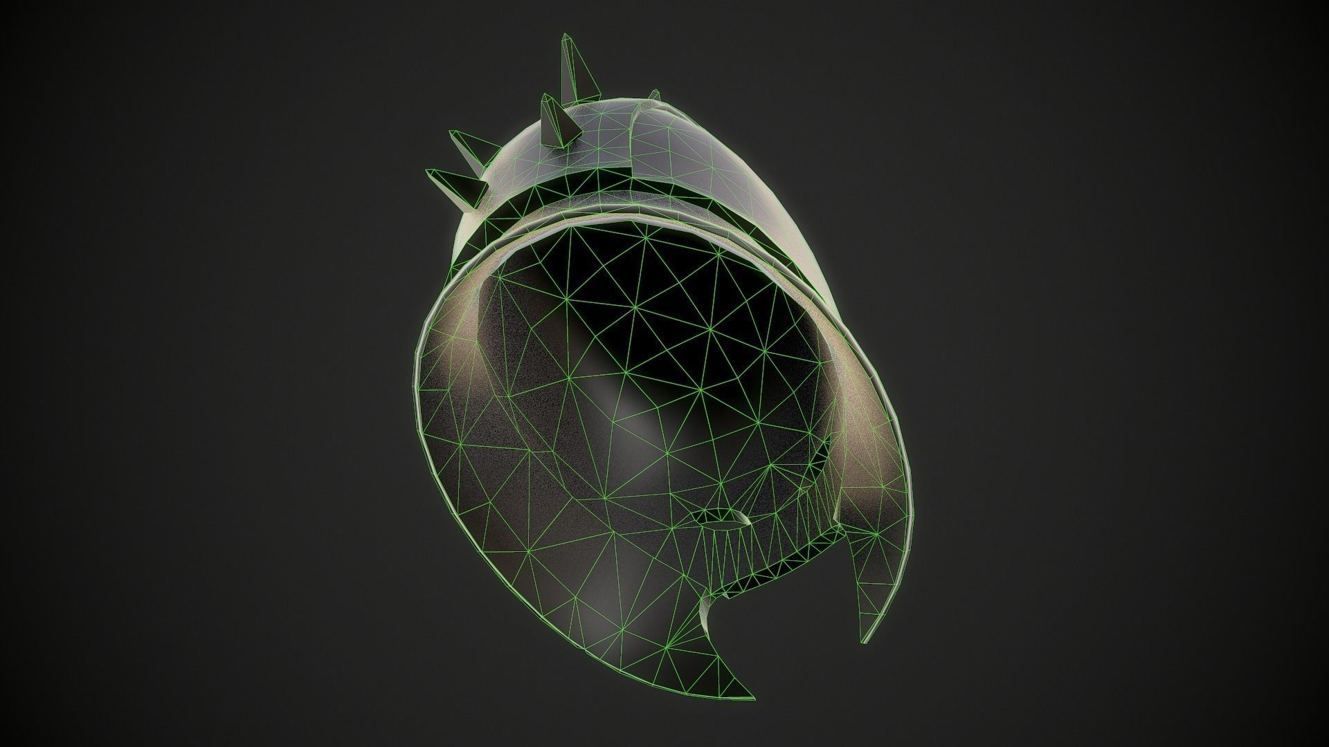 Orc Helmet 04 Low-poly 3D model_18