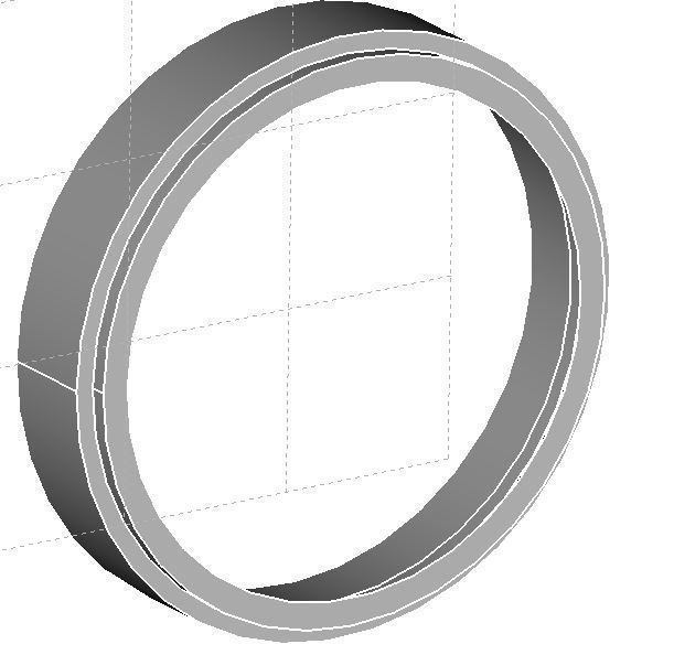 Printable Classic 5 Spoke Rim scaled 3D print model_6