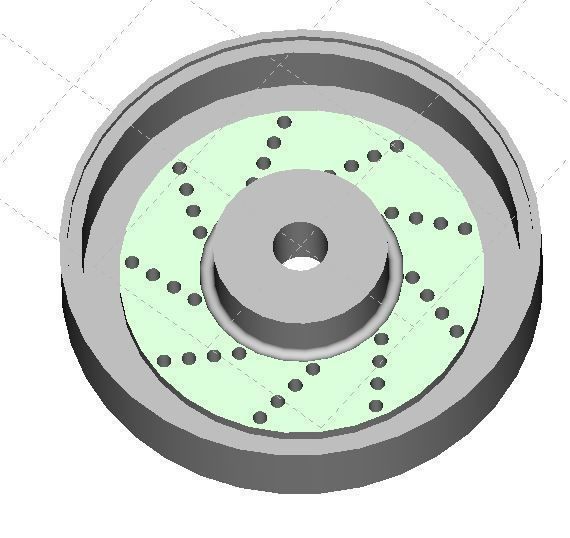 Printable Classic 5 Spoke Rim scaled 3D print model_4