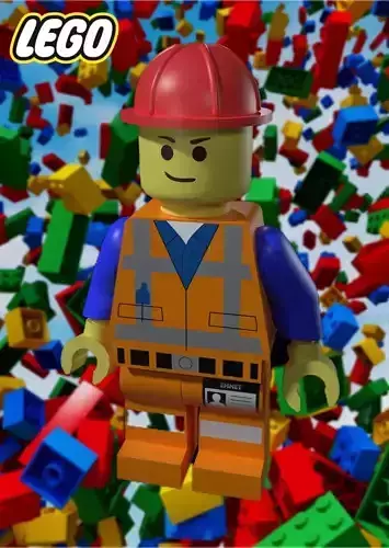 Lego Man Standard and Construction One Low Poly