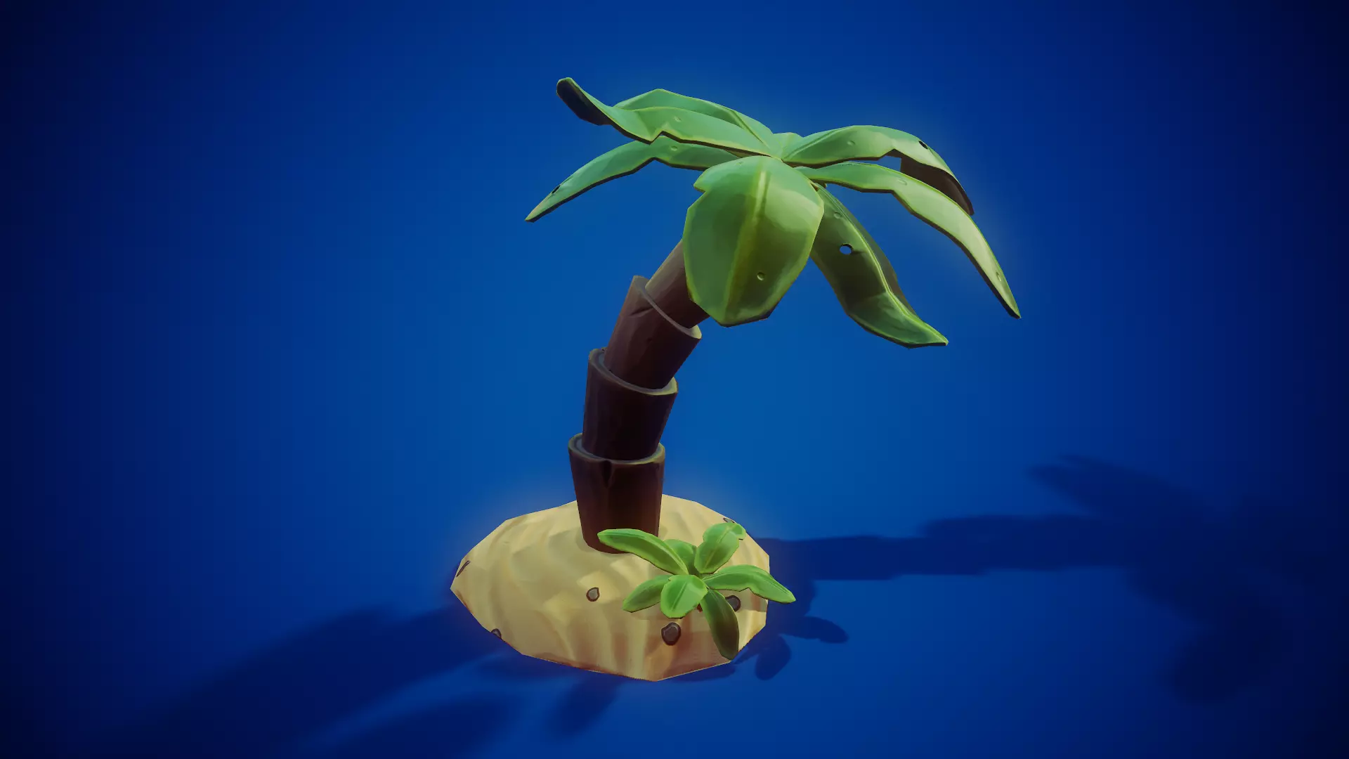 Stylized Coconut - Tutorial Included Low-poly 3D model_0