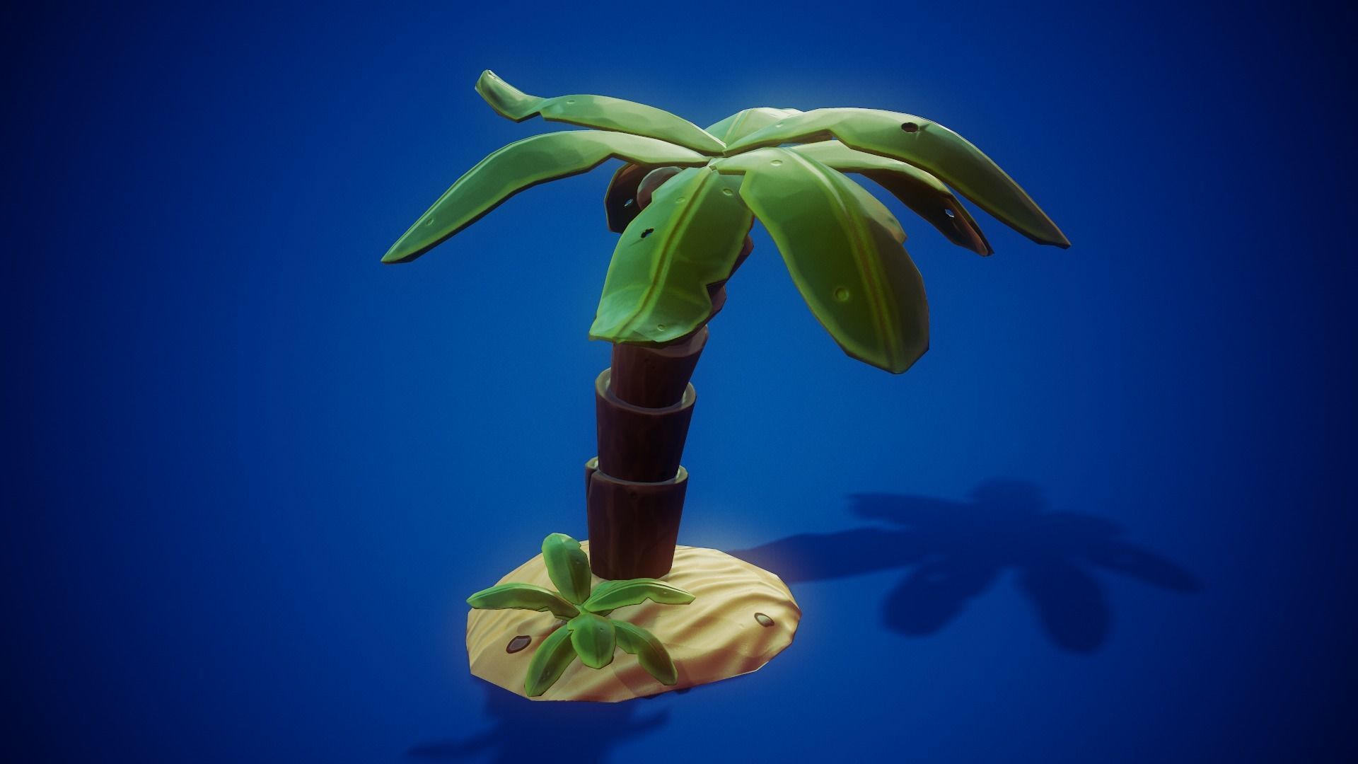 Stylized Coconut - Tutorial Included Low-poly 3D model_4