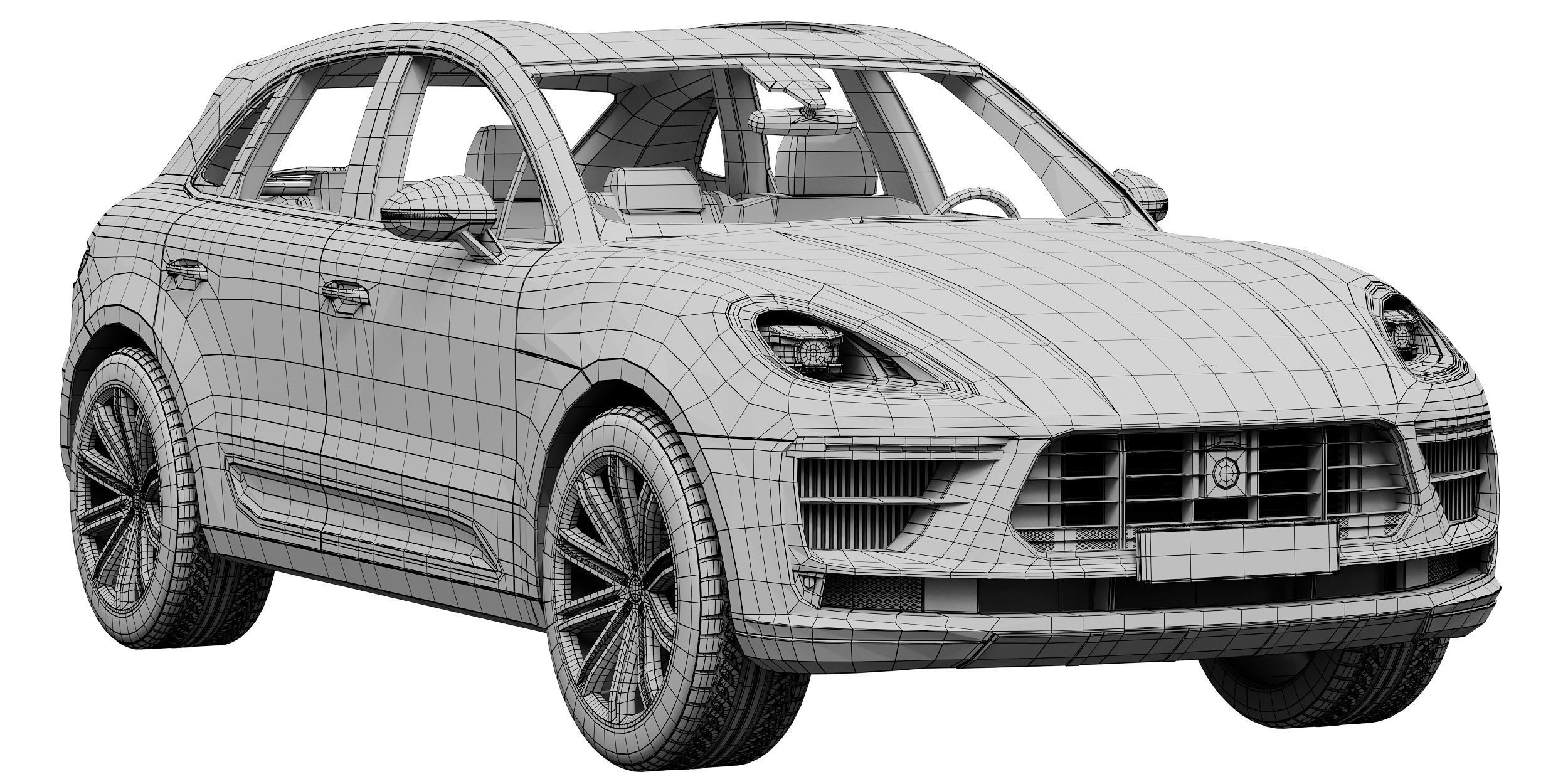 Porsche Macan Turbo 2020 3D model_14