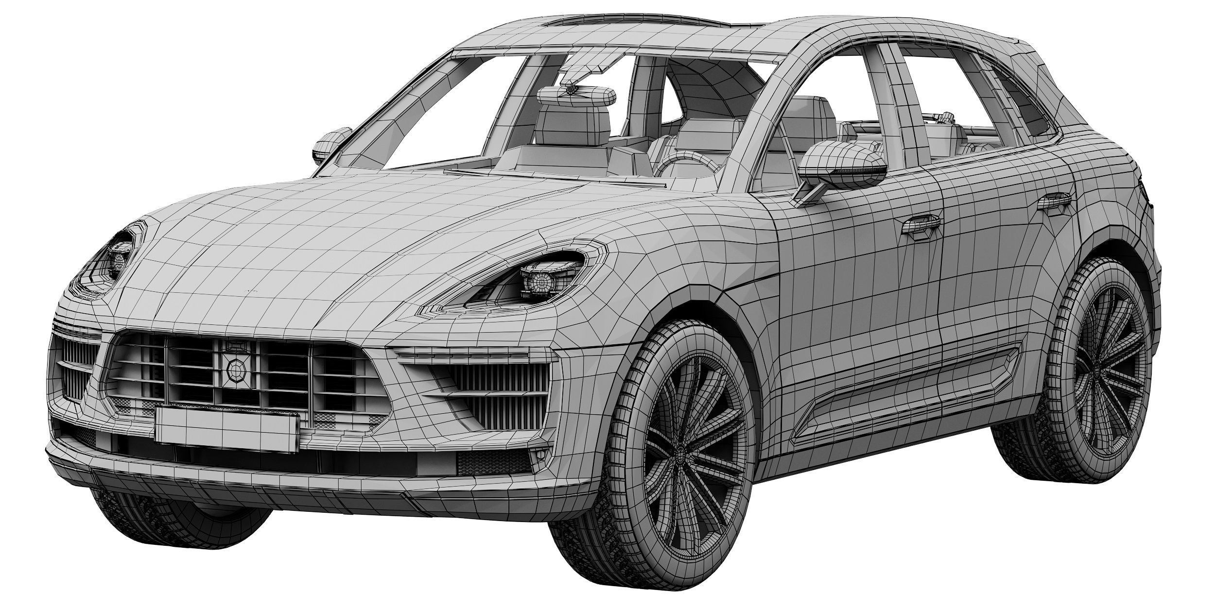 Porsche Macan Turbo 2020 3D model_13