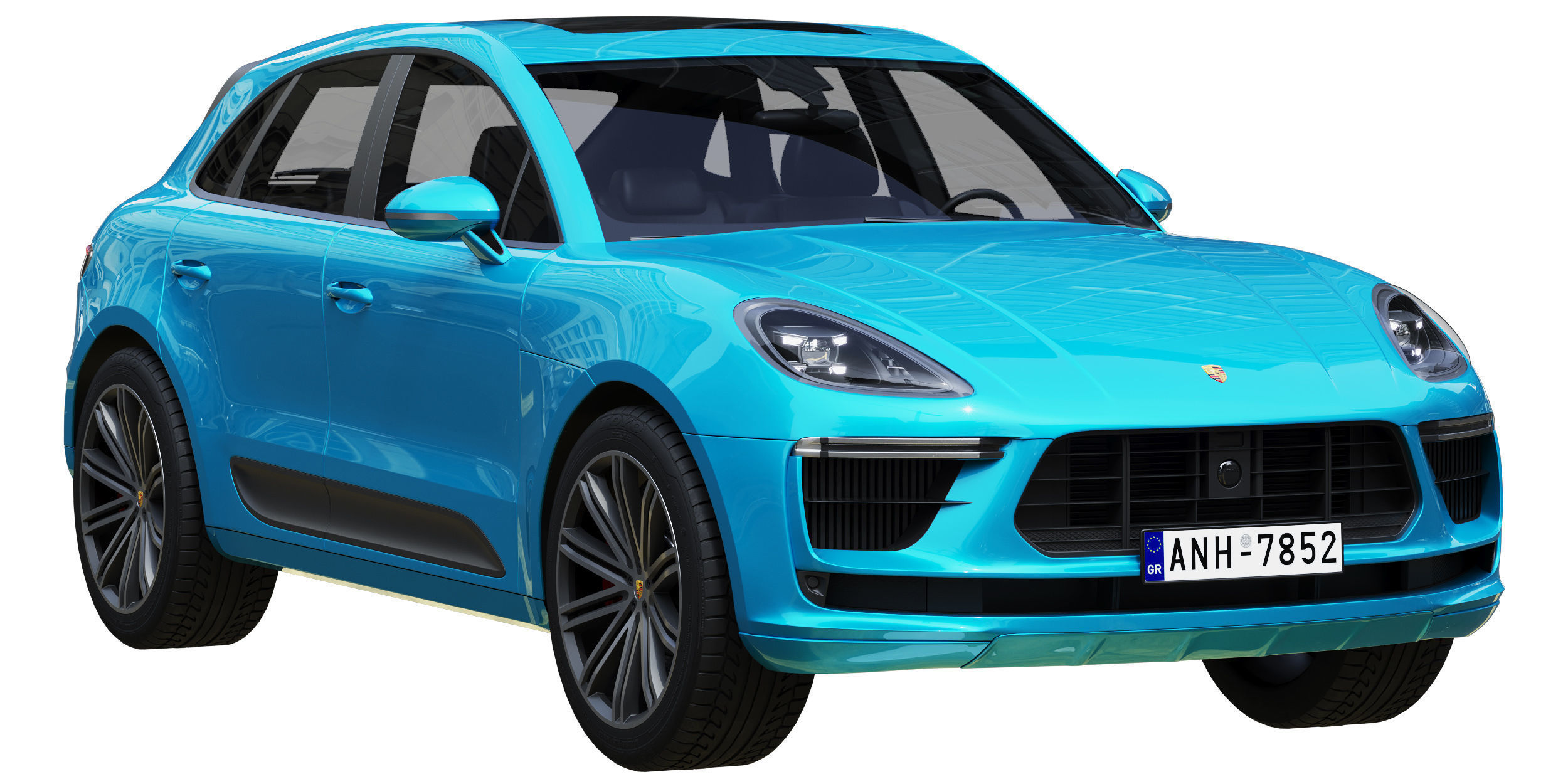 Porsche Macan Turbo 2020 3D model_1