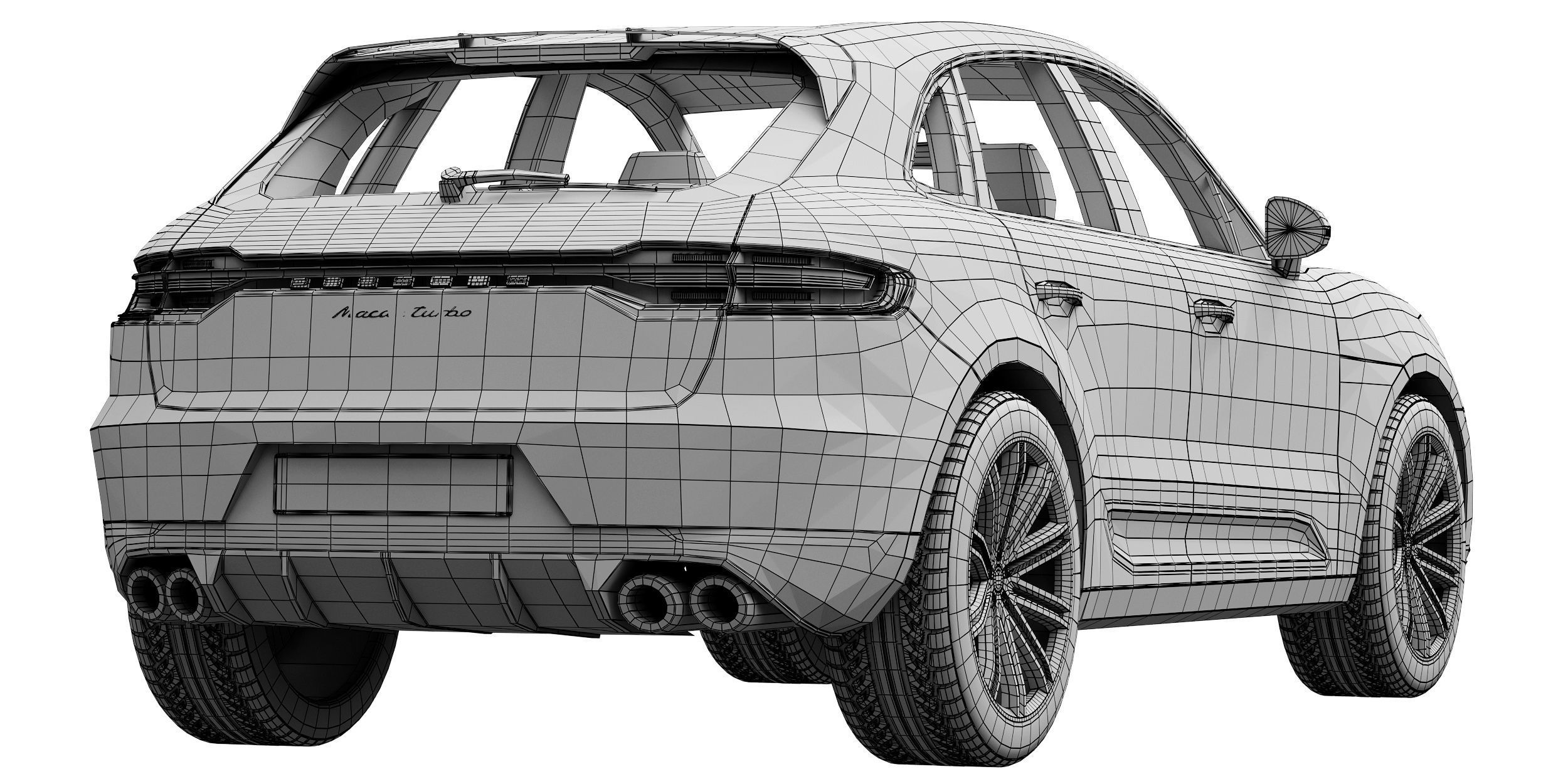 Porsche Macan Turbo 2020 3D model_16