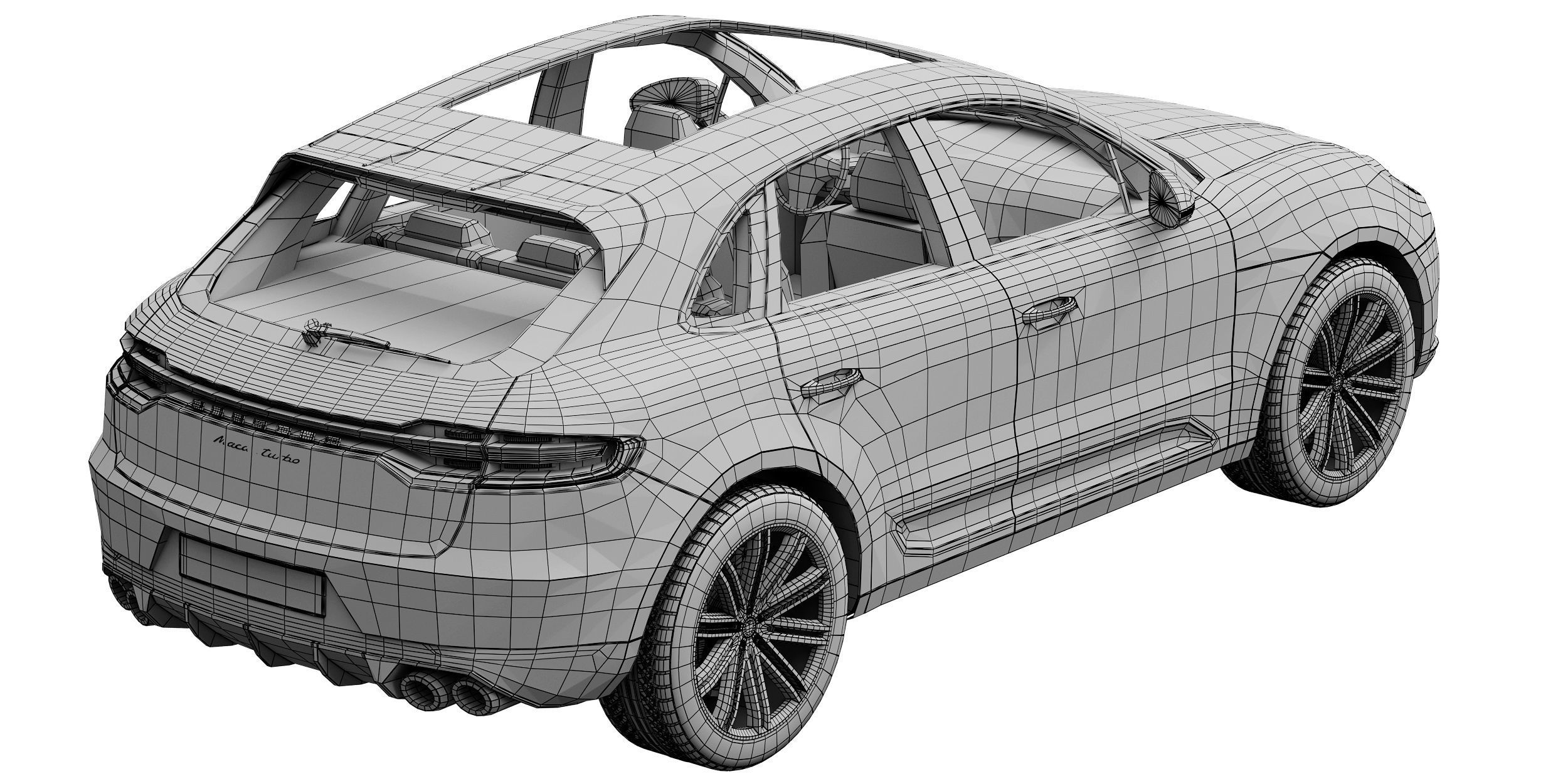Porsche Macan Turbo 2020 3D model_17