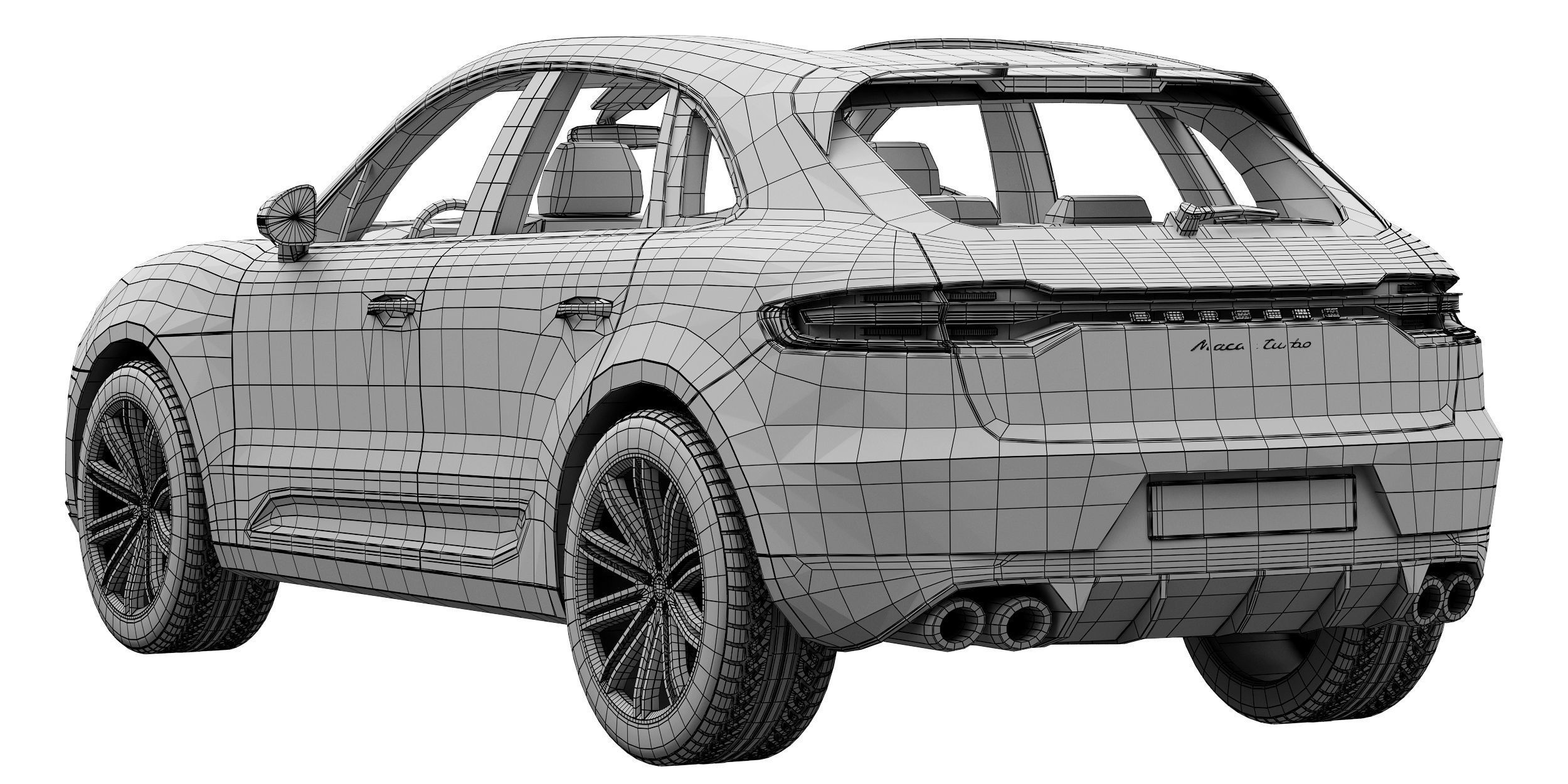 Porsche Macan Turbo 2020 3D model_15