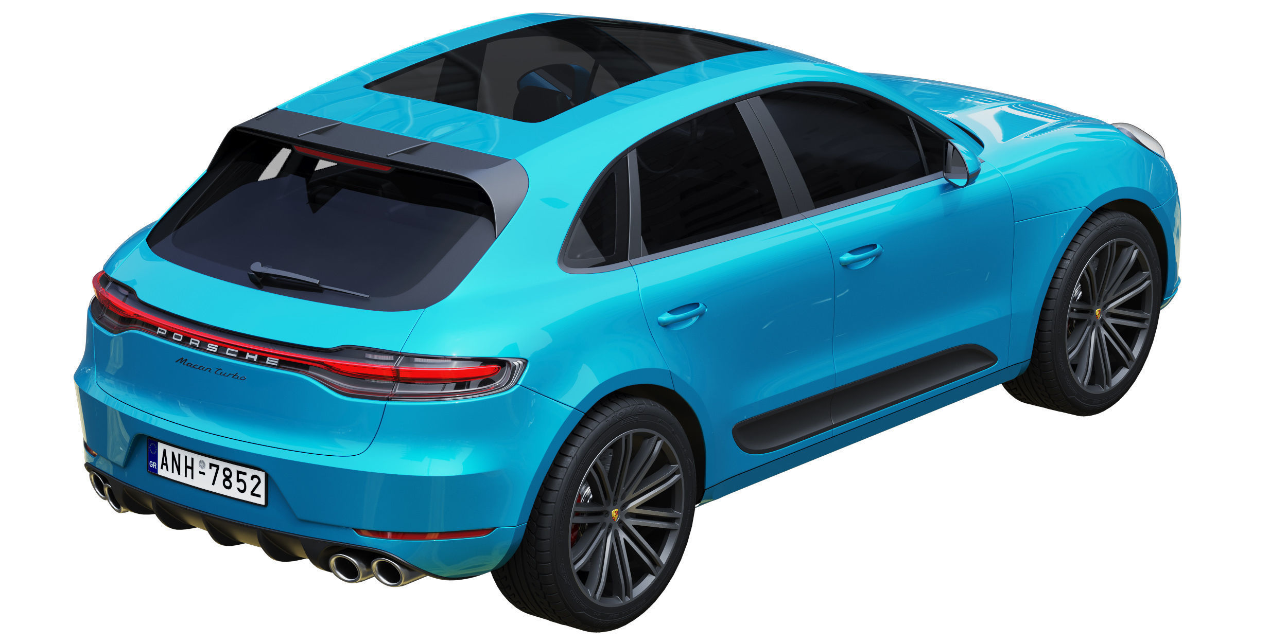Porsche Macan Turbo 2020 3D model_4