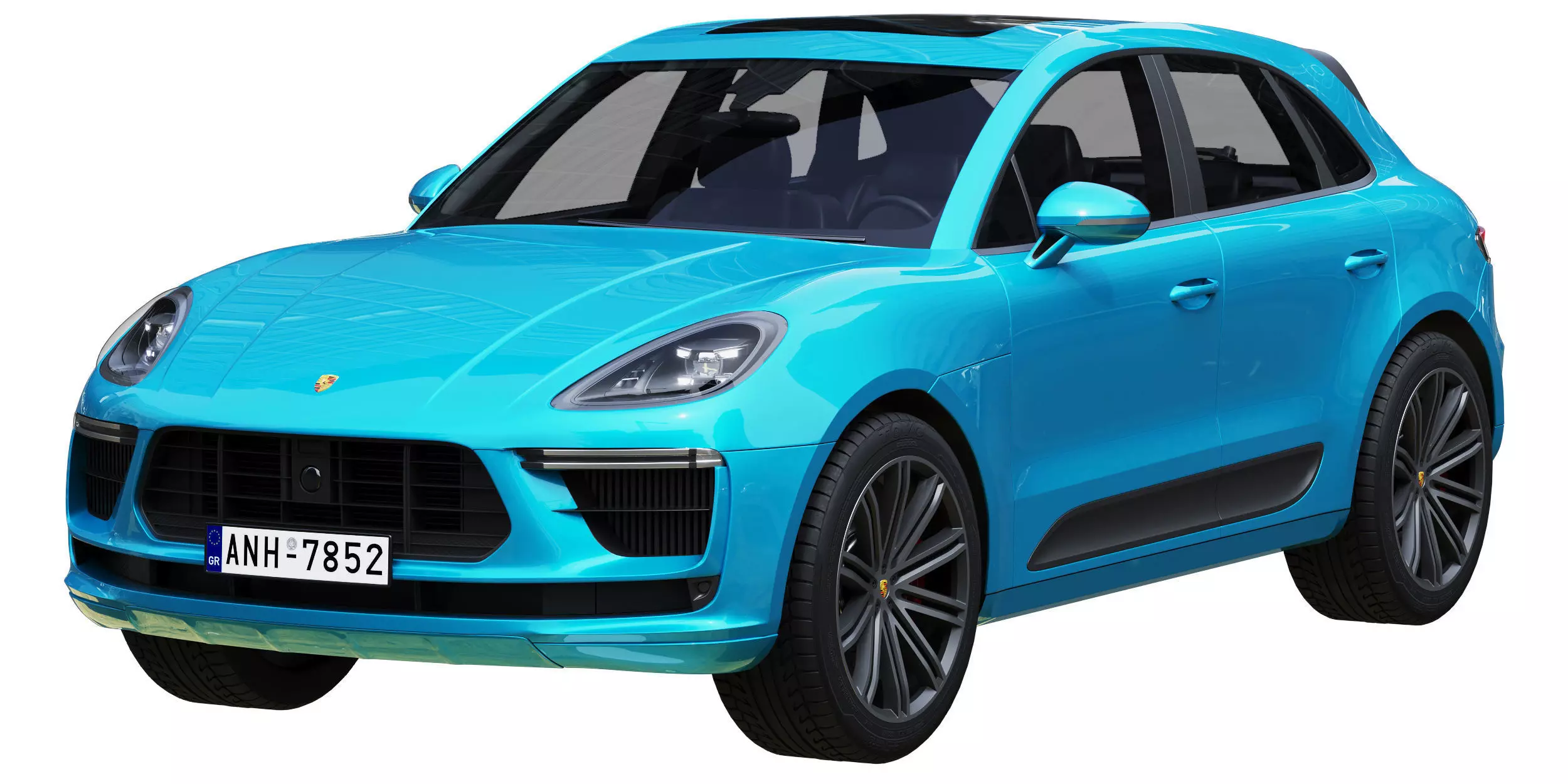 Porsche Macan Turbo 2020 3D model_0