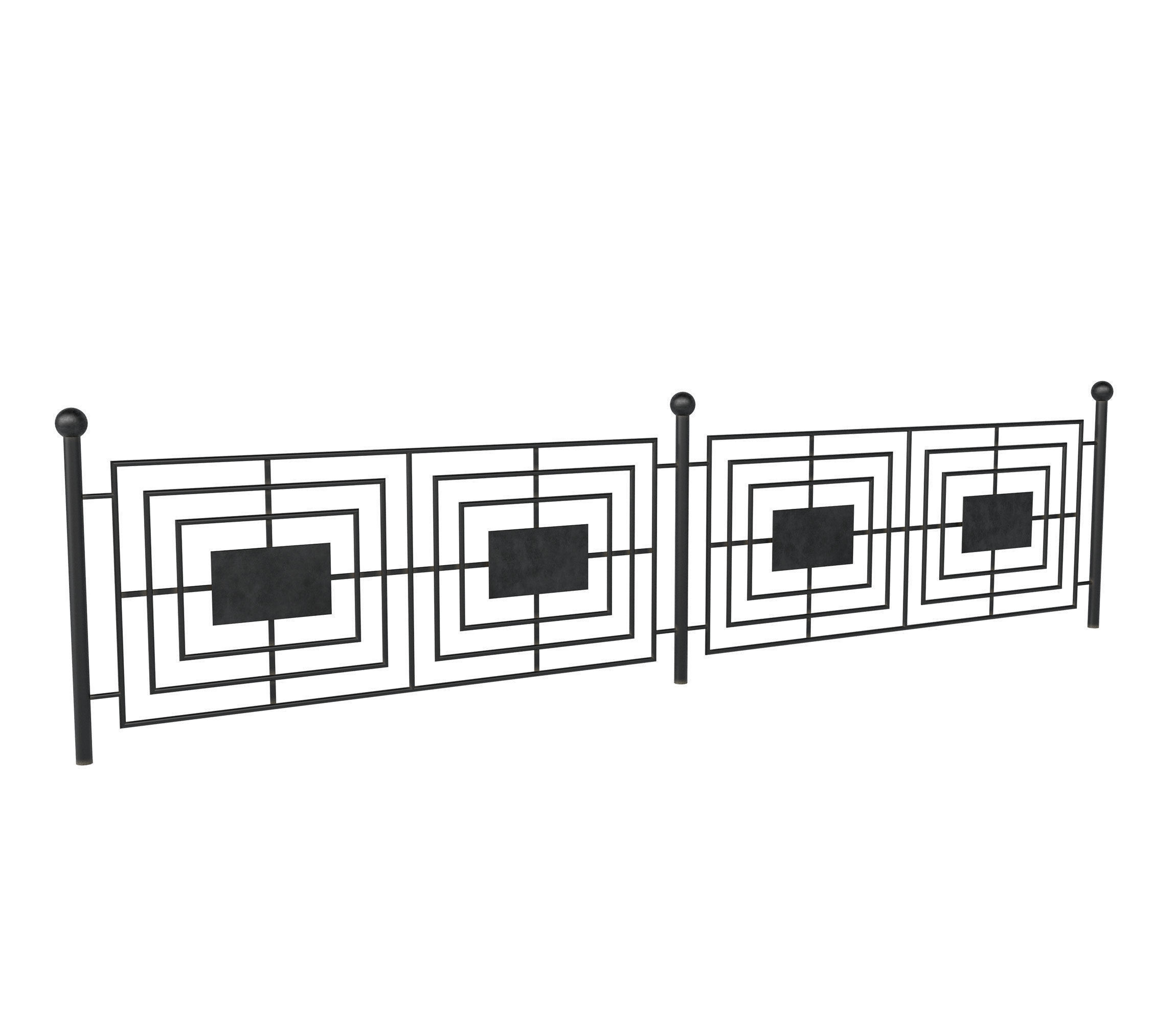 Wrought iron fences 3D model_11