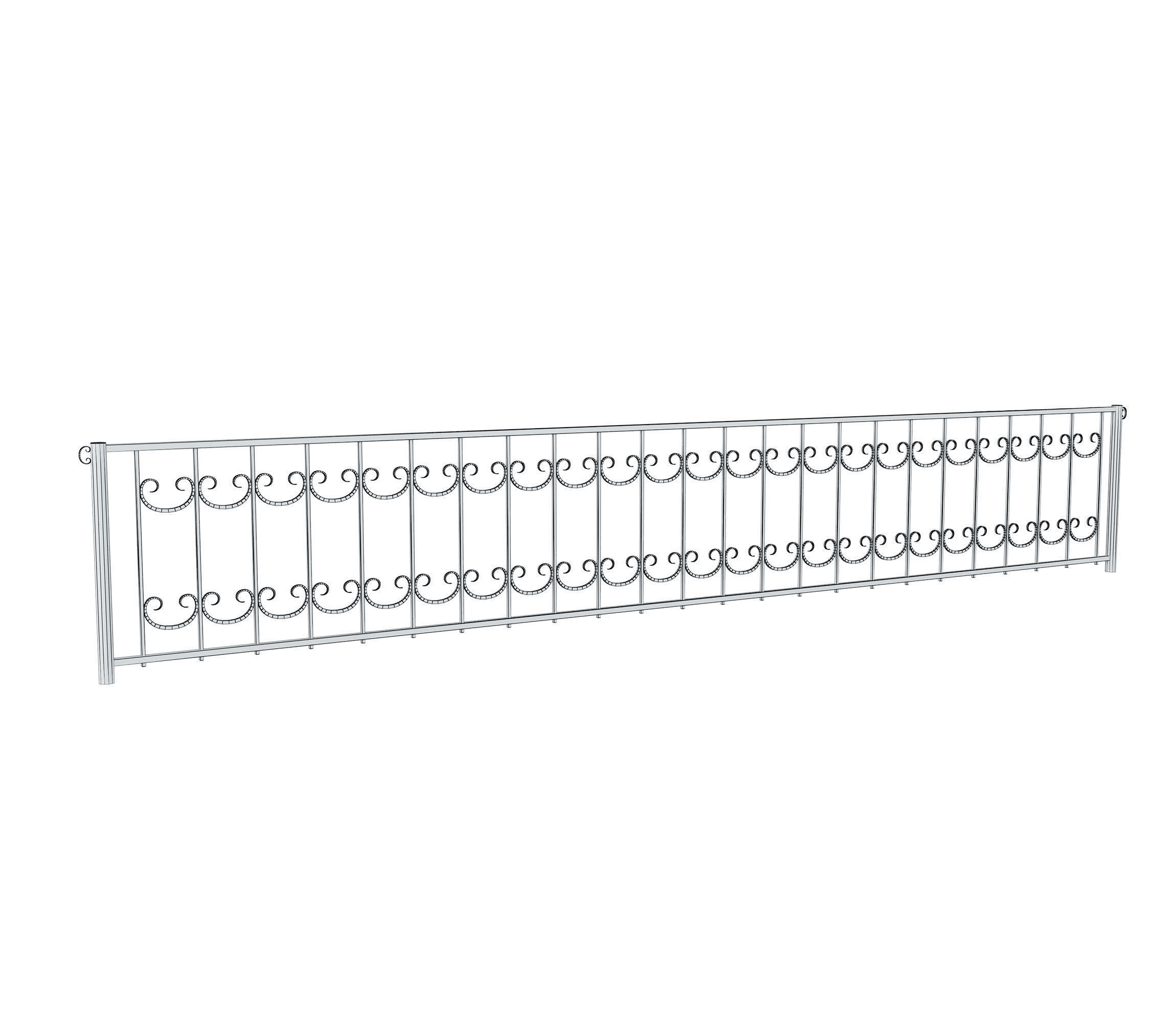 Wrought iron fences 3D model_30
