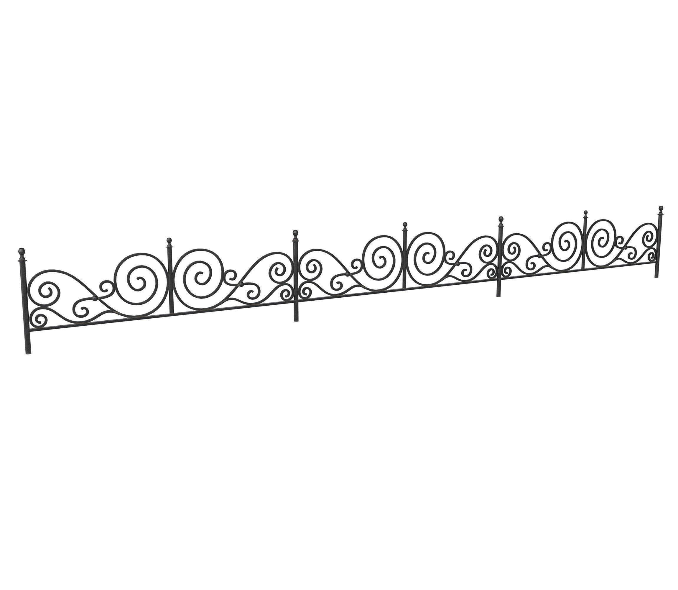 Wrought iron fences 3D model_12