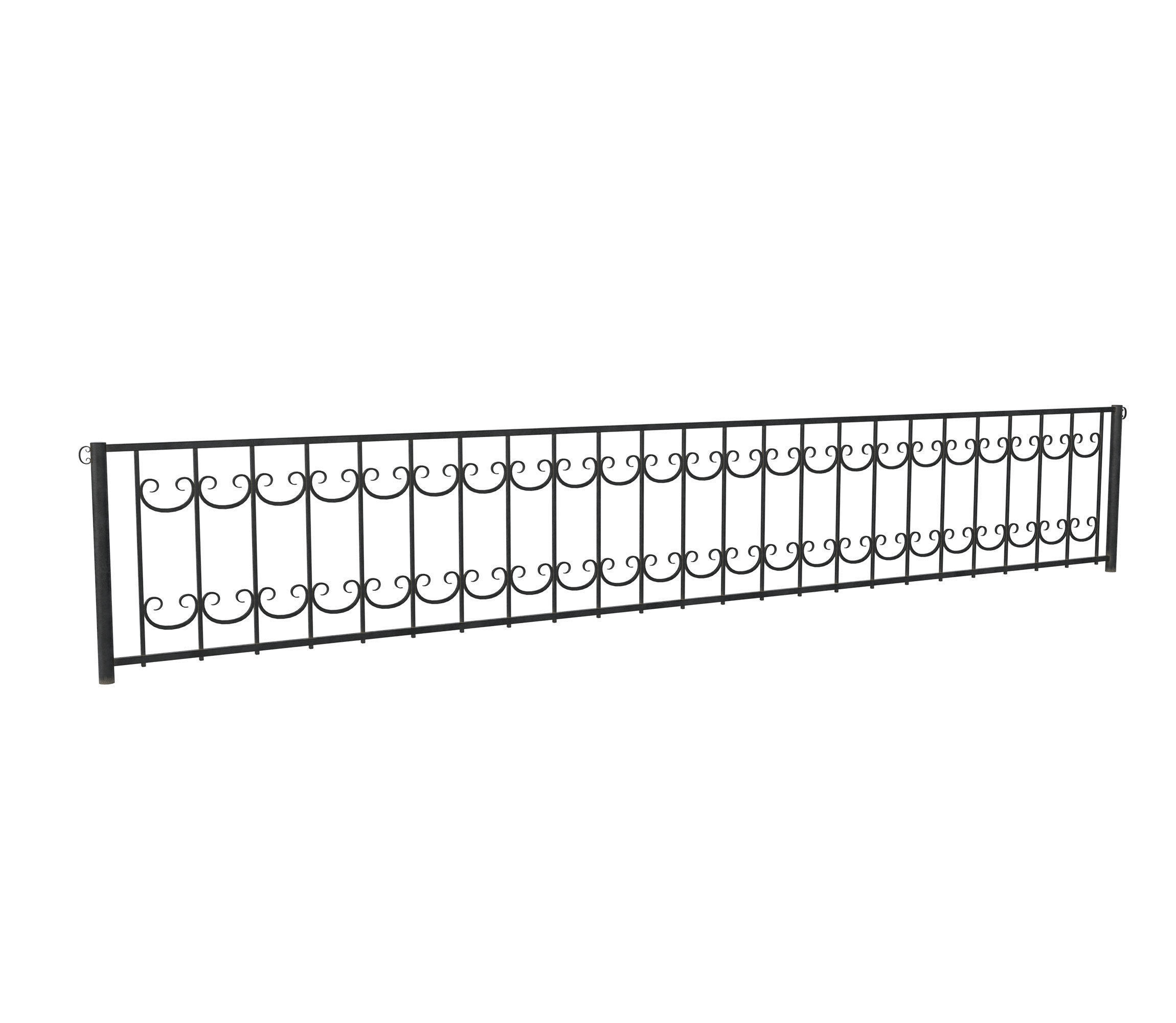 Wrought iron fences 3D model_13