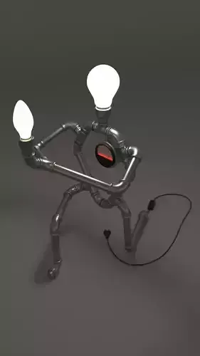 Industrial lamp Prometheus 3D model