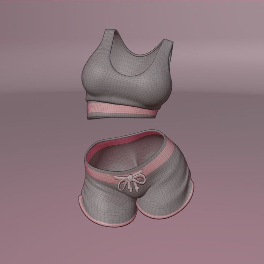 Anime Girl Full Rig    Free VRM Sample 3D model_12