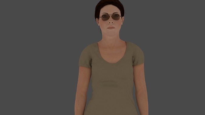 Rigged Soldier 07 3D model
