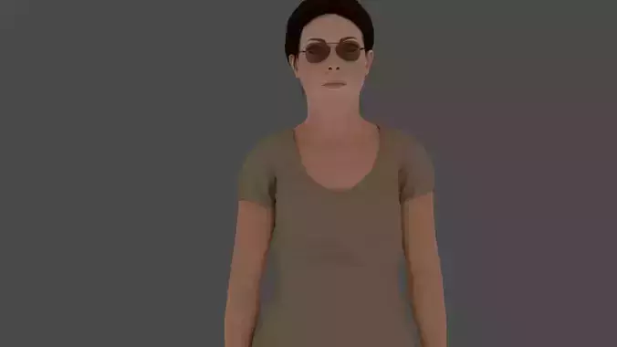 Rigged Soldier 07 3D model