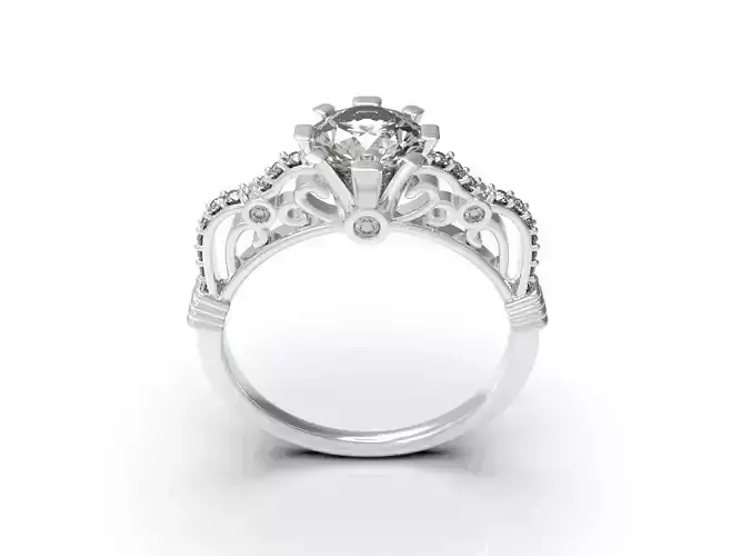 Engagement Diamond 3D STL Ring JEWELLERY 1 
