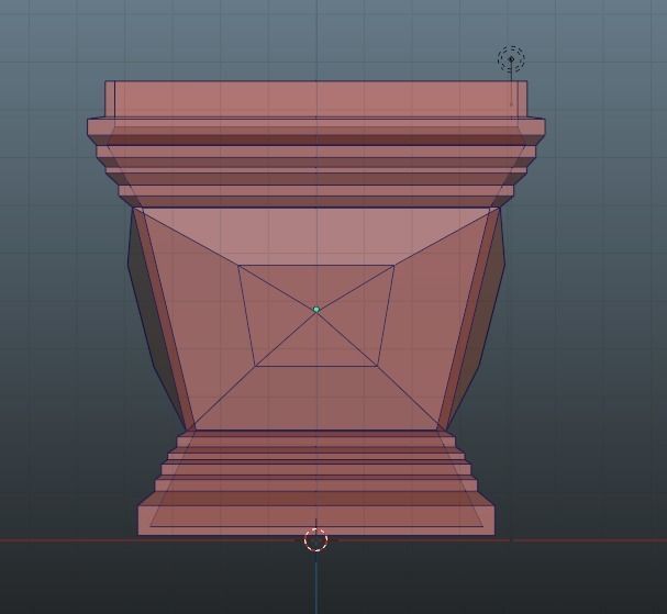 Cubic pot flower plant 3D print model_17