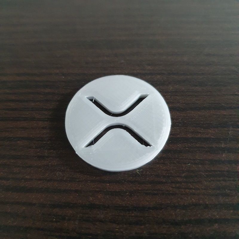 Crypto token coins pack for shopping cart  BTC - LTC - ETH - XRP 3D print model_4