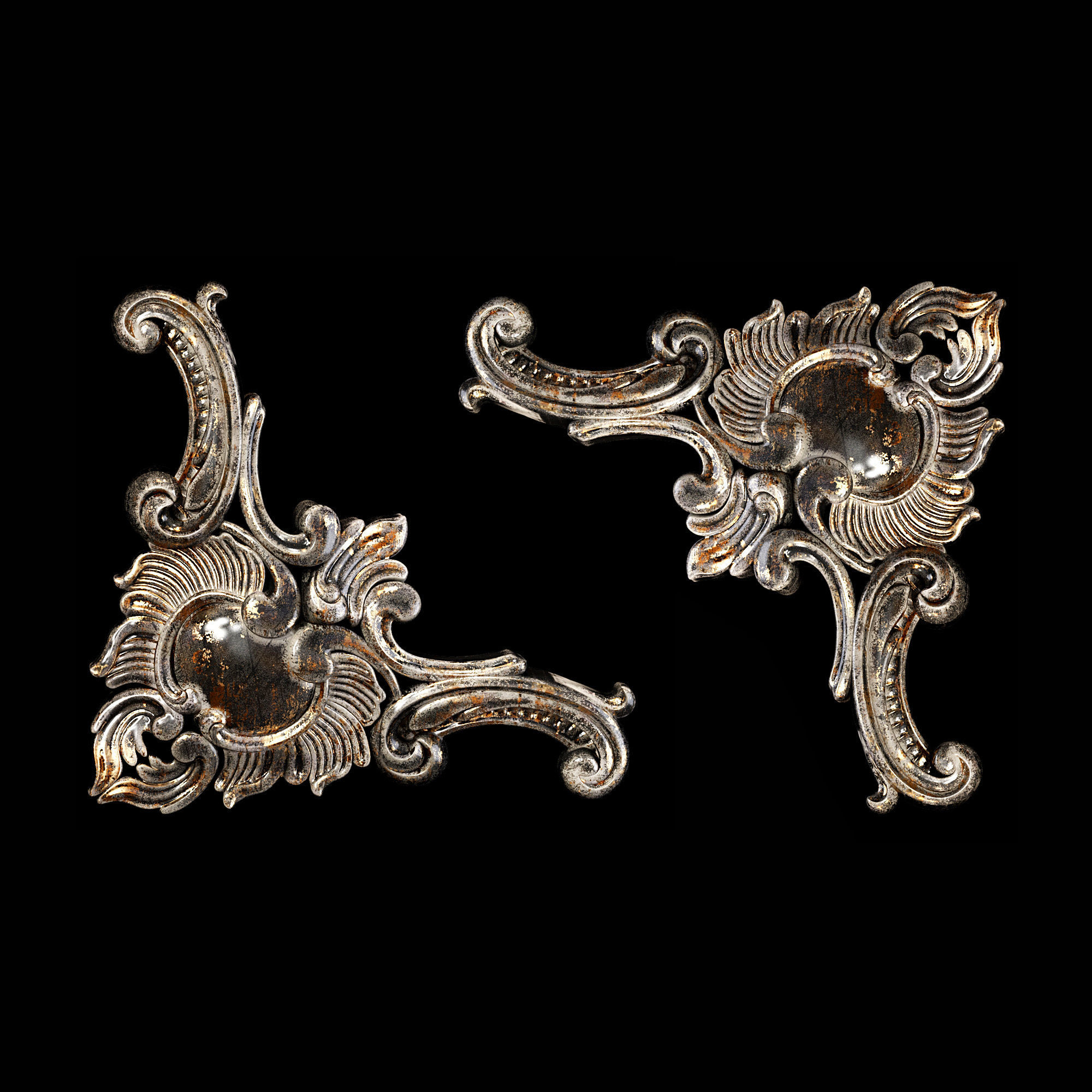 Classic carved 011 3D model_1