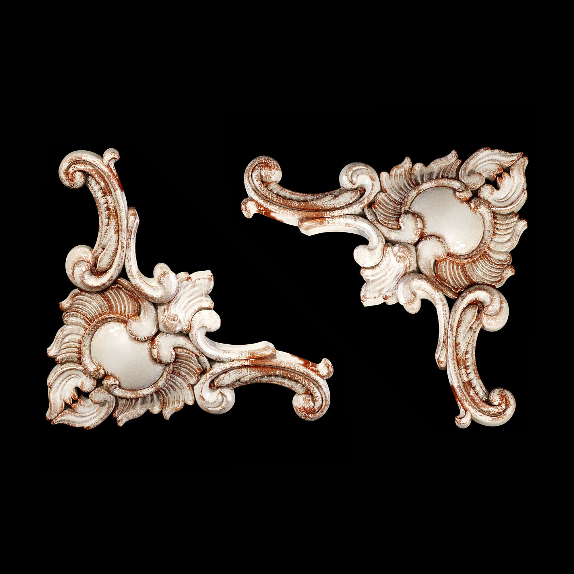 Classic carved 011 3D model_2