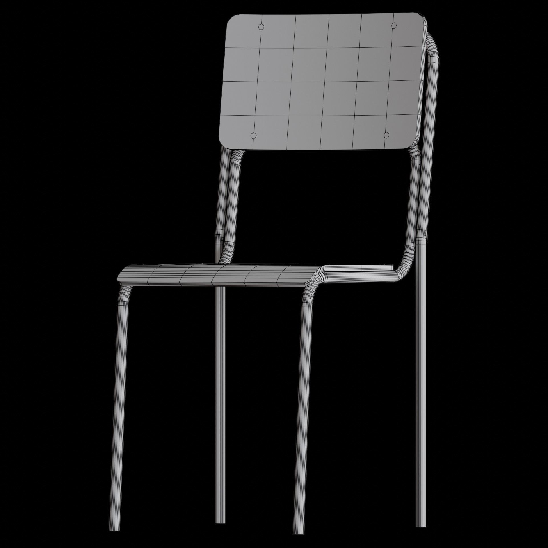 Abandoned School Hallway 3D model_12