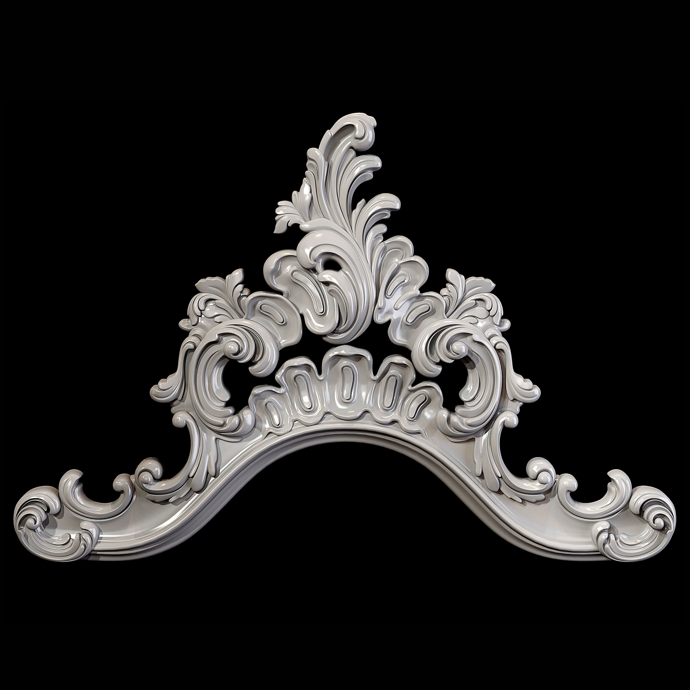 Classic carved 012 3D model_1