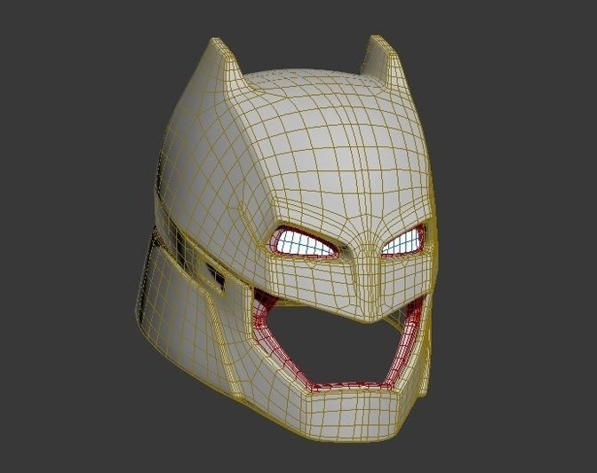 Batman Armor Helmet Batman v Superman 3D print model_7