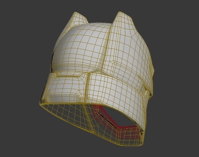 Batman Armor Helmet Batman v Superman 3D print model_8