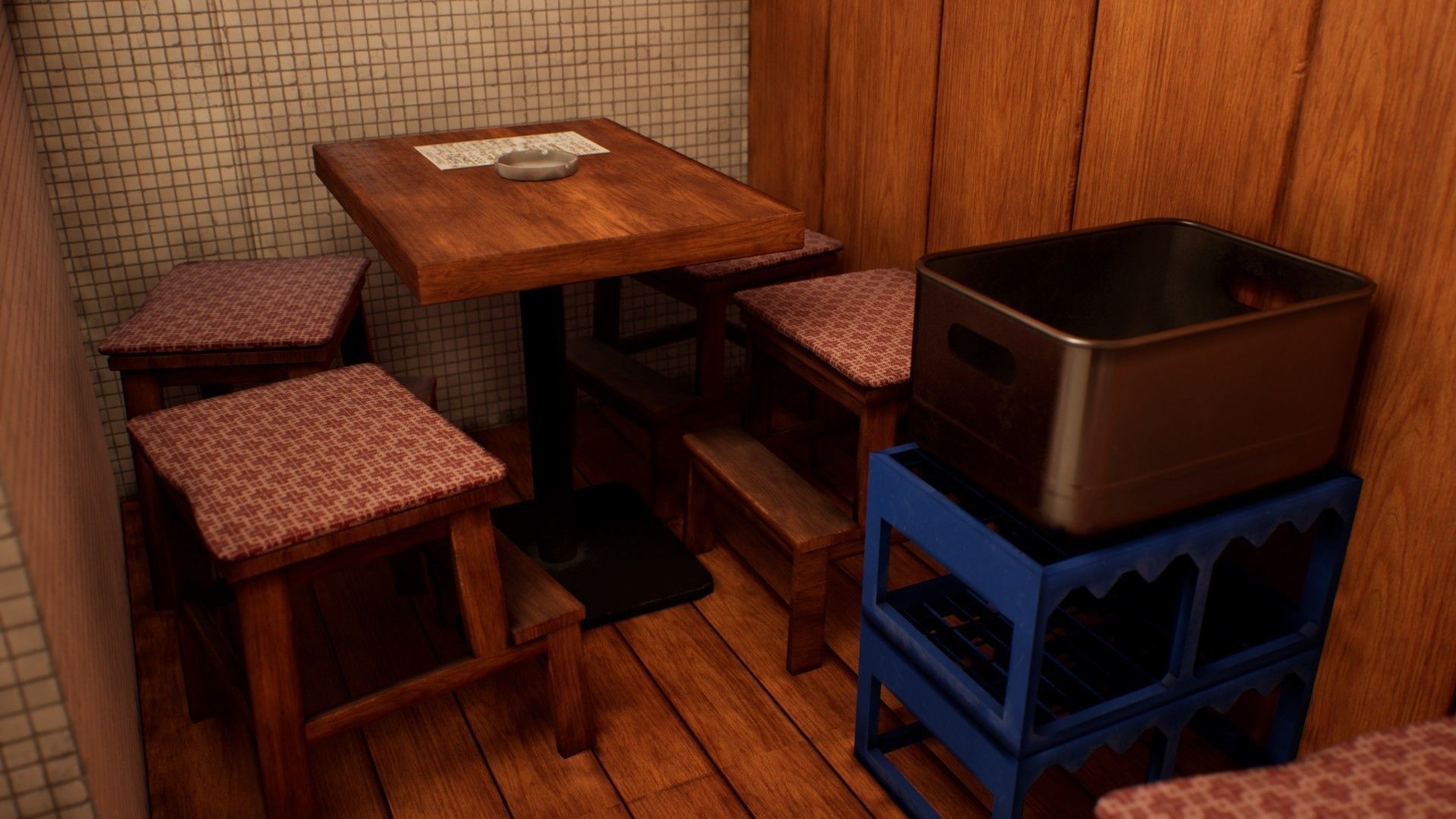 Japanese Izakaya Restaurant 1 - 68 PBR AAA ready models Low-poly 3D model_7