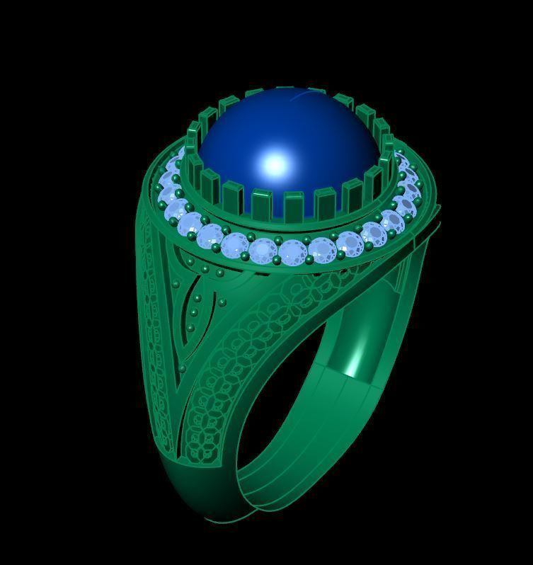 MEN RING 3D print model_1