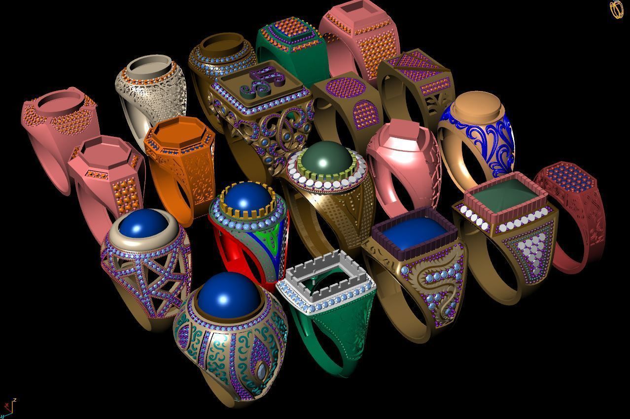 MEN RING 3D print model_2