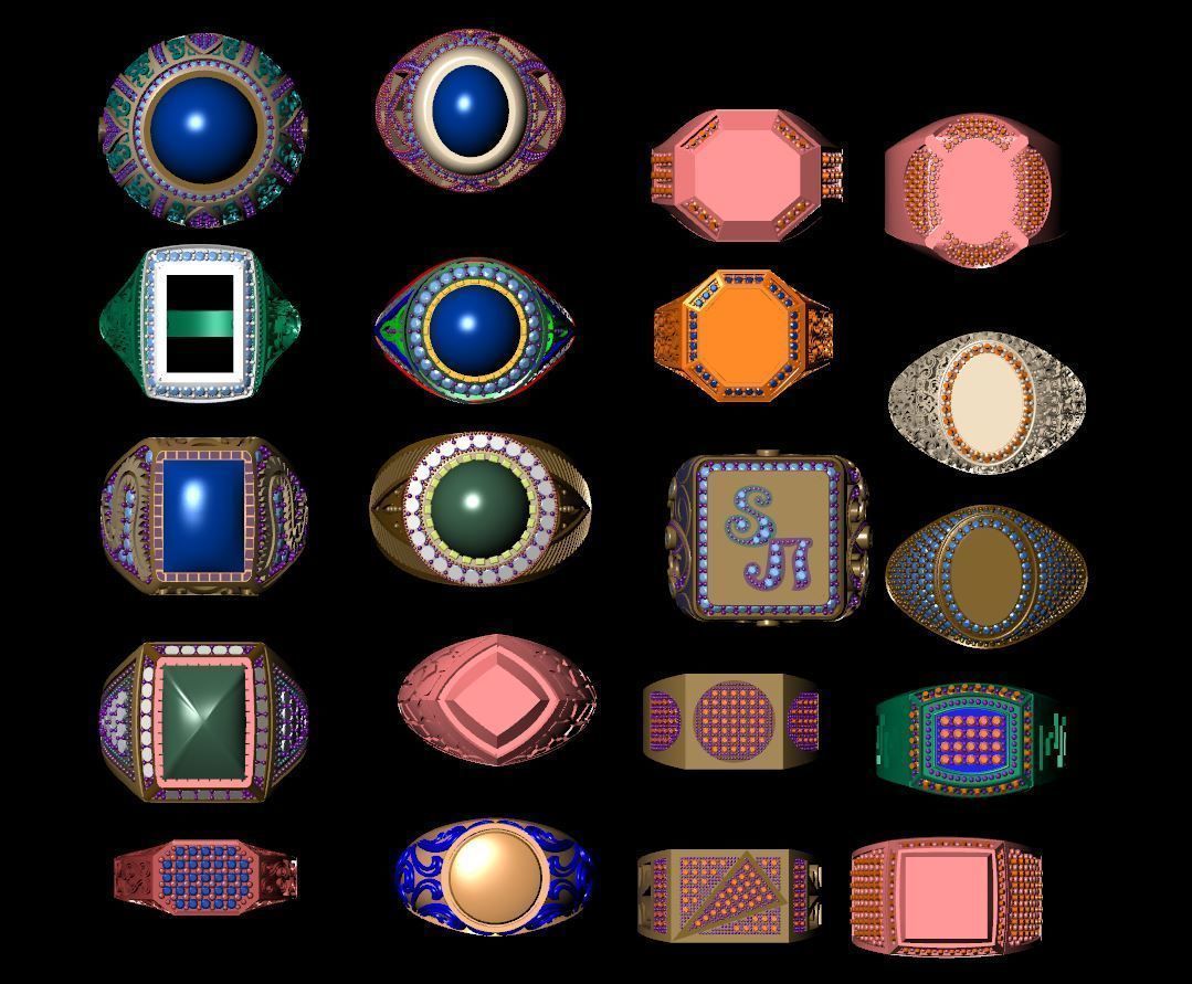 MEN RING 3D print model_1