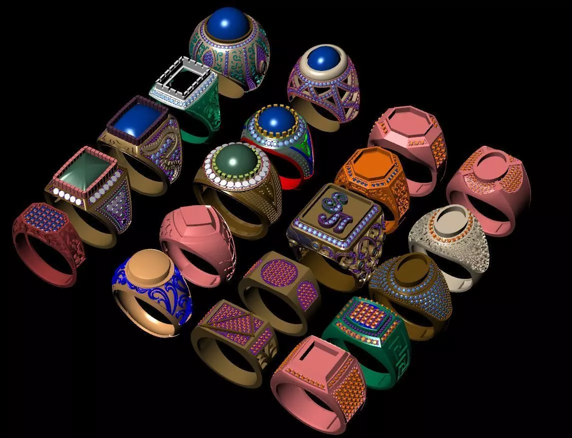 MEN RING 3D print model_0