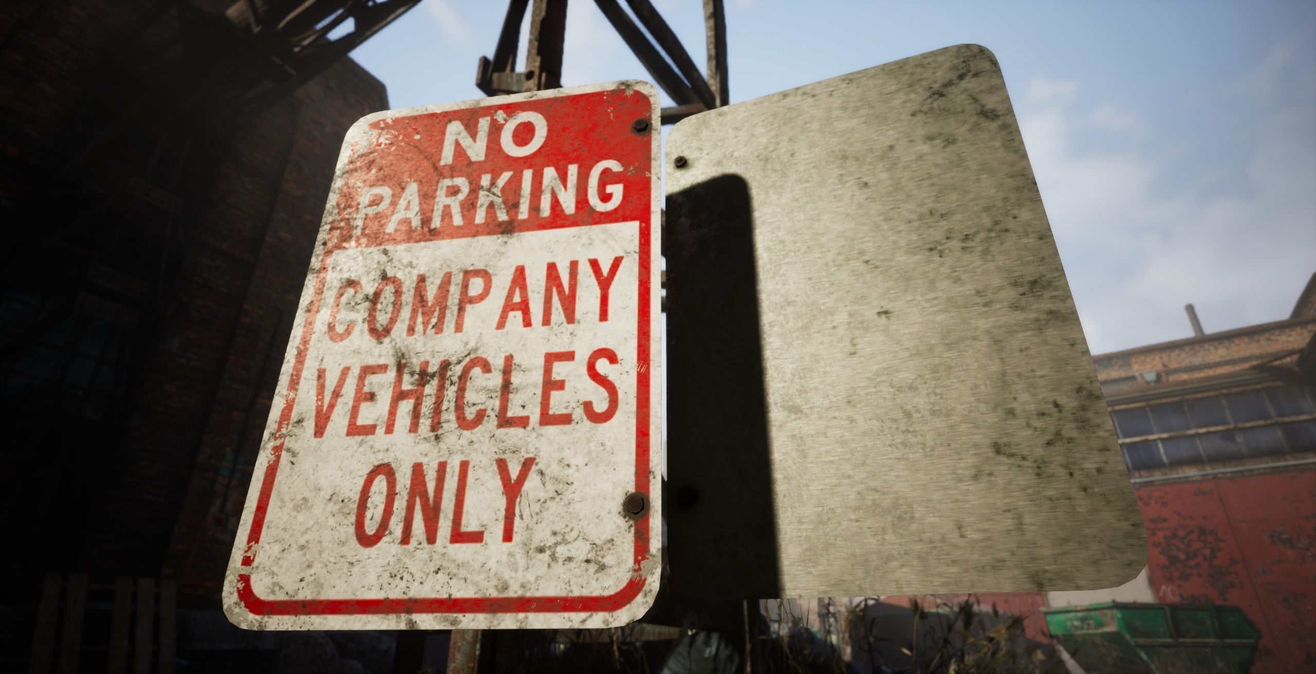 Traffic Sign01 Old Low-poly 3D model_15