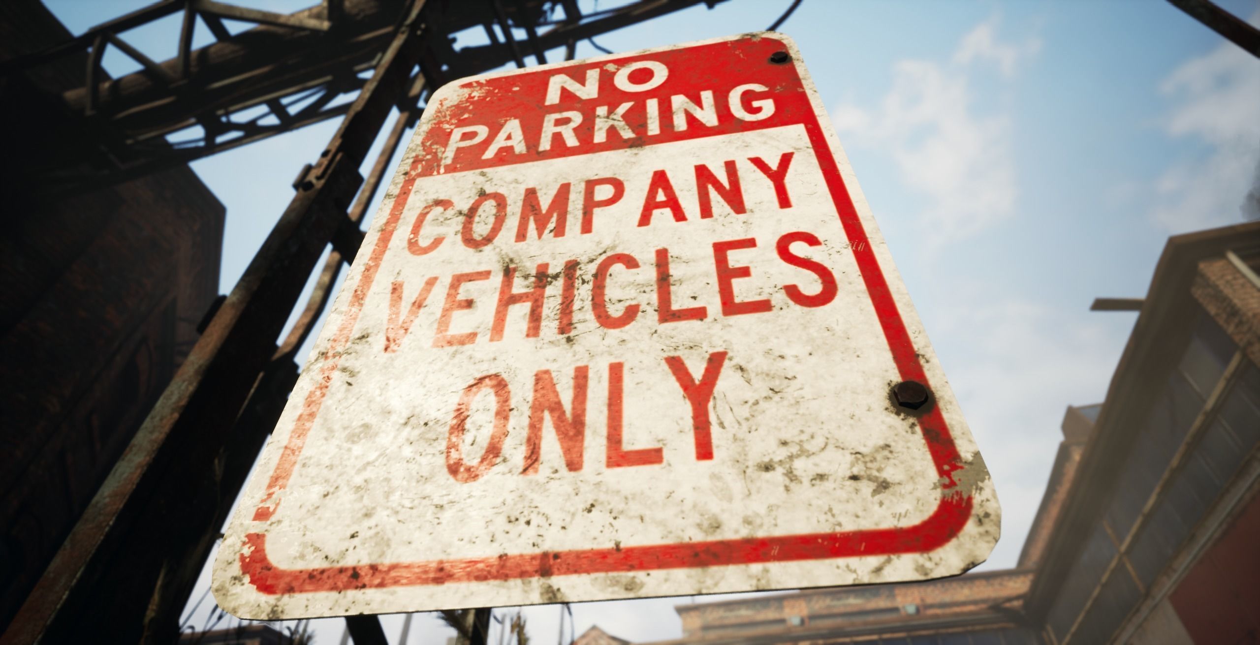 Traffic Sign01 Old Low-poly 3D model_16