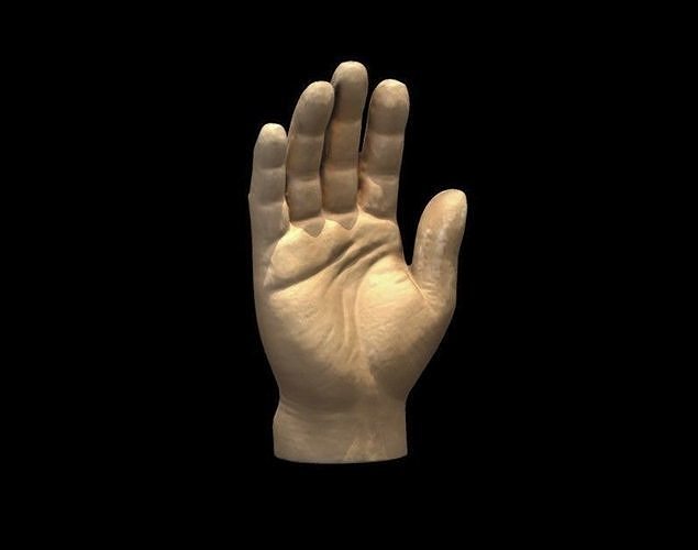 RUBBER Toy Hand 3D Scan Free 3D print model