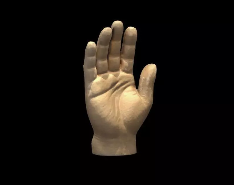 RUBBER Toy Hand 3D Scan Free 3D print model