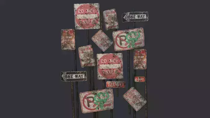 Traffic Sign01 Abandoned