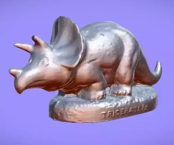 Plastic TRICERATOPS souvenir  - 3d SCAN Free 3D model