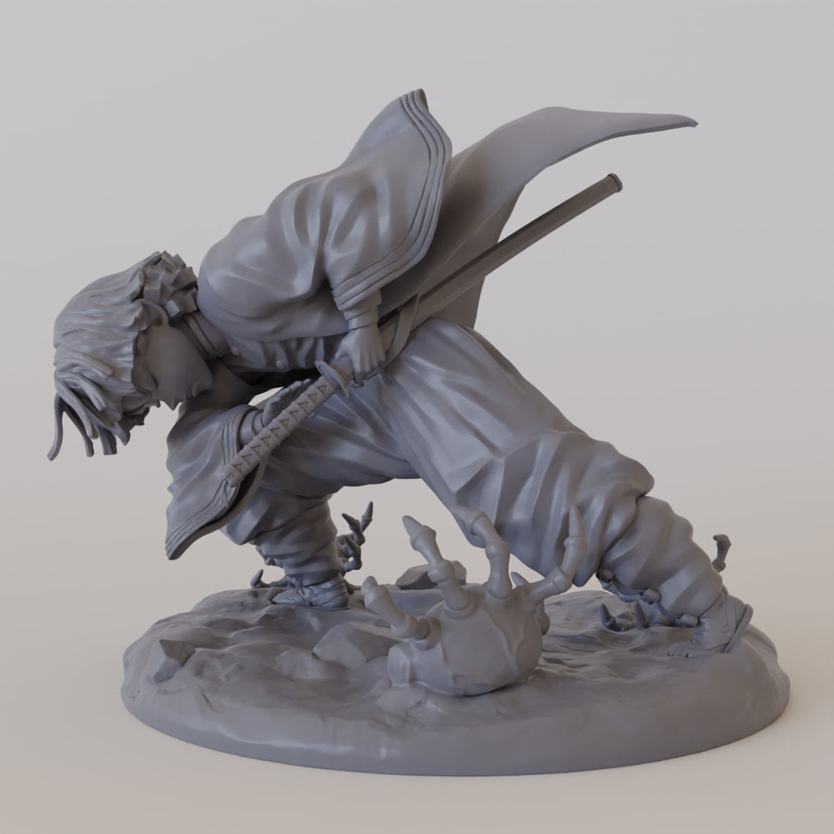 Zenitsu Thunder Breathing 3D print model_12