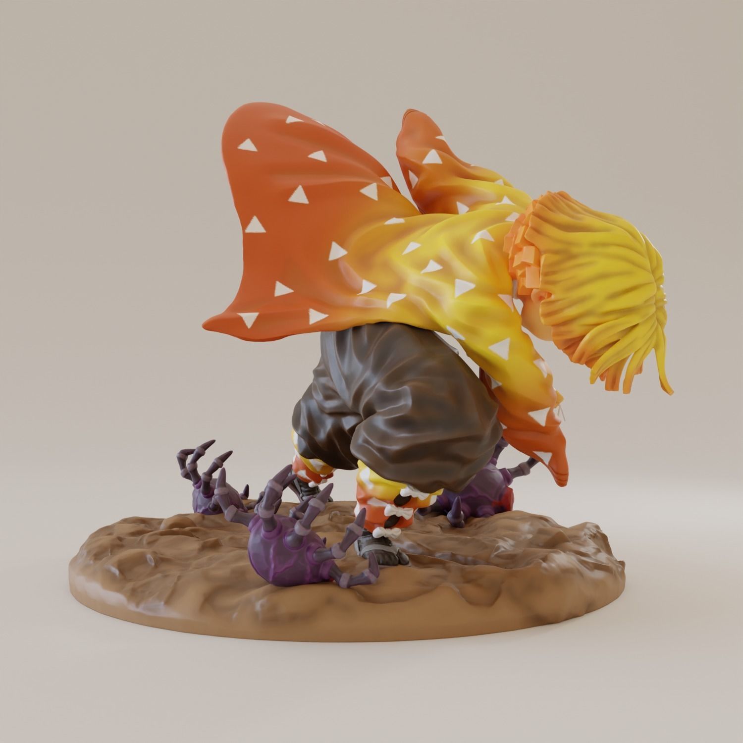 Zenitsu Thunder Breathing 3D print model_5